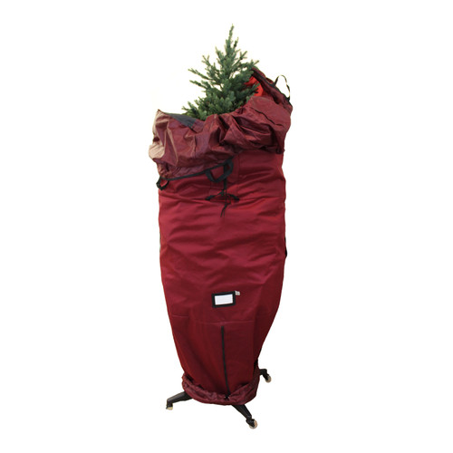 Heavy-Duty Upright Christmas Tree Storage Bag for Artificial Trees up to 9 Foot Tall, Durable Woven Polyester Fabric, Stand Not Included Heavy-Duty Upright Christmas Tree Storage Bag for Artificial Trees up to 9 Foot Tall, Durable Woven Polyester Fabric, Stand Not Included