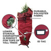 Heavy-Duty Upright Christmas Tree Storage Bag for Artificial Trees up to 9 Foot Tall, Durable Woven Polyester Fabric, Stand Not Included