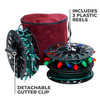 Christmas Light Storage Reel Holder with Installation Clip, Polyester Zip up Bag, Organizes up to 125 Foot of Mini Lights (SB-10148-RS-VT) Christmas Light Storage Reel Holder with Installation Clip, Polyester Zip up Bag, Organizes up to 125 Foot of Mini Lights (SB-10148-RS-VT)