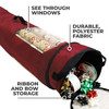 Wrapping Paper Storage Container, Bag Holds up to 12 Rolls 40" Tall, 4" Top Pocket Organizes Ribbon & Bows, 9" Diameter (SB-10155-VT)