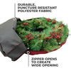 36" Christmas Wreath Storage Bag Container, Woven Polyester Fabric, Padded Handle with Carabiner Clip for Suspension Hanging (SB-10175-VT) 36" Christmas Wreath Storage Bag Container, Woven Polyester Fabric, Padded Handle with Carabiner Clip for Suspension Hanging (SB-10175-VT)