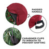 36" Christmas Wreath Storage Bag Container, Woven Polyester Fabric, Padded Handle with Carabiner Clip for Suspension Hanging (SB-10175-VT) 36" Christmas Wreath Storage Bag Container, Woven Polyester Fabric, Padded Handle with Carabiner Clip for Suspension Hanging (SB-10175-VT)