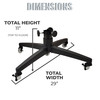 Universal Rolling Artificial Christmas Tree Stand for Trees up to 9 Foot Tall, Locking Caster Wheels (TK-10828-VT)