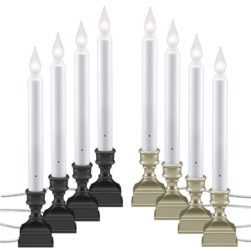 LED Electric Window Candles with Bright Hot Spot, Sensor Dusk to Dawn, Flicker Flame or Steady On, USB Low Voltage Adapter, (VT-1270-4, Pack of 4) LED Electric Window Candles with Bright Hot Spot, Sensor Dusk to Dawn, Flicker Flame or Steady On, USB Low Voltage Adapter, (VT-1270-4, Pack of 4)