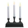 Battery Operated LED Window Candelabra with Sensor and 8 Hour Timer, Warm White Flame (VT-1630)