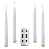 Battery Operated LED Taper Candles with Remote Control, Gripper Base, 11.75” Tall (VT-R1661-4, Pack of 4) Battery Operated LED Taper Candles with Remote Control, Gripper Base, 11.75” Tall (VT-R1661-4, Pack of 4)