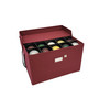 Christmas Ornament Storage Box with 3 Trays, Adjustable Acid-Free Dividers, Holds 60 - 4 Inch Ornaments (21.25"L x 17.25"W x 13"H, SB-10497F-VT)