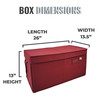 Christmas Ornament Storage Box with Adjustable Acid-Free Dividers, Holds 54 – 4 Inch Ornaments (26” L x 13.5”W x 13”H, SB-40042-VT)