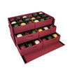 Christmas Ornament Storage Box with Adjustable Acid-Free Dividers, Holds 54 – 4 Inch Ornaments (26” L x 13.5”W x 13”H, SB-40042-VT)