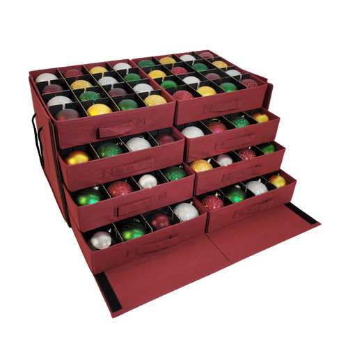 612 Vermont Christmas Ornament Storage Box with Adjustable Acid-Free Dividers, Holds 128 – 3 Inch Ornaments (26” L x 13.5”W x 13”H, SB-40043-VT) 612 Vermont Christmas Ornament Storage Box with Adjustable Acid-Free Dividers, Holds 128 – 3 Inch Ornaments (26” L x 13.5”W x 13”H, SB-40043-VT)