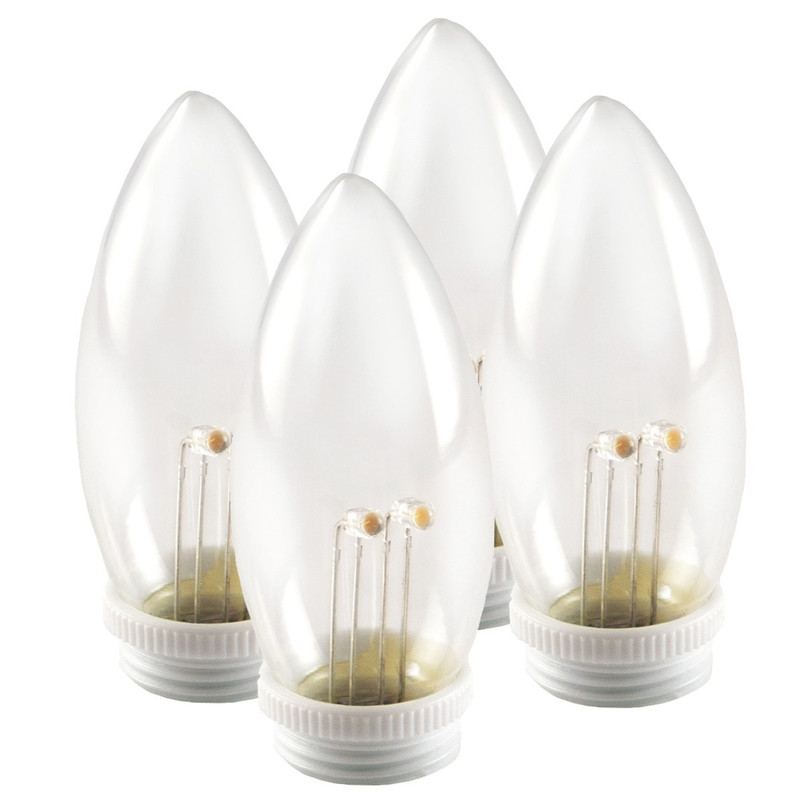 Ultra-Bright LED Window Candle Replacement Bulbs for 1524 Series and 2813 Series Candles, (VT-1935-R4-W, Pack of 4) Ultra-Bright LED Window Candle Replacement Bulbs for 1524 Series and 2813 Series Candles, (VT-1935-R4-W, Pack of 4)