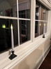 Battery Operated LED Taper Window Candles with Timer, Remote Control, Warm White Flicker or Steady On (VTR1660, Pack of 4)