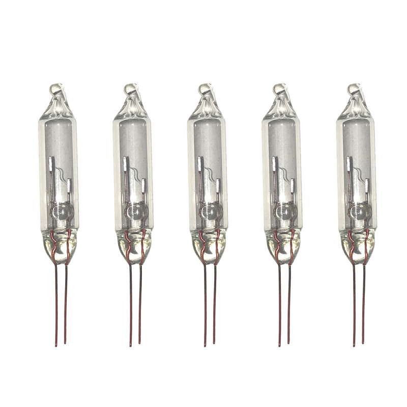 6 Volt Mini Christmas Replacement Bulbs for Incandescent String Lights, Pinched Base, 50 Count, 80 mA, 0.48 Watt  6 Volt Mini Christmas Replacement Bulbs for Incandescent String Lights, Pinched Base, 50 Count, 80 mA, 0.48 Watt