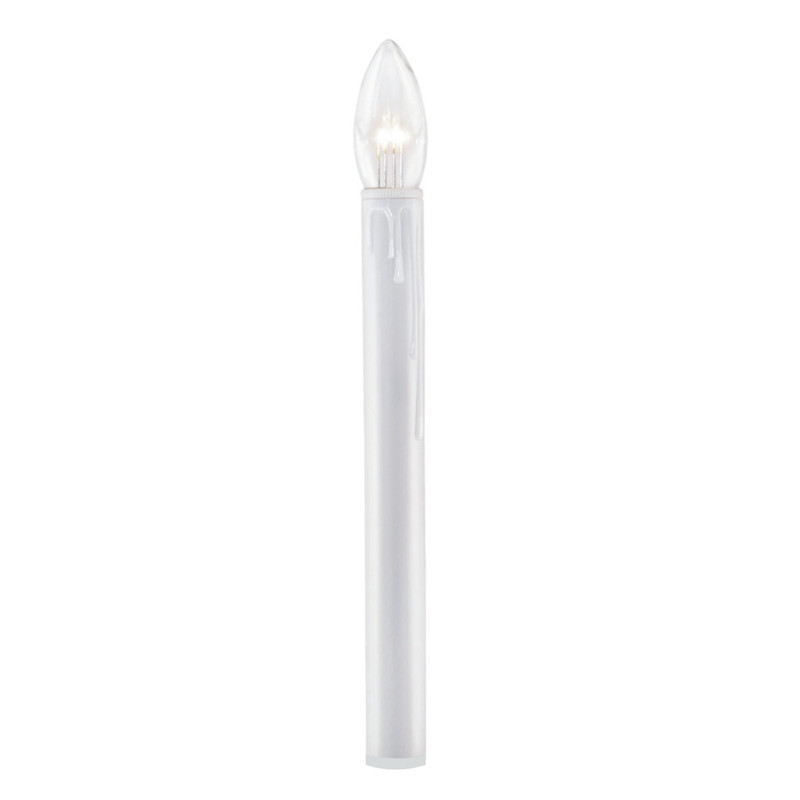 Ultra-Bright LED Christmas Window Candle with Auto Timer, Battery Operated, No Base, Single Candle