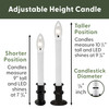 Slimline Ultra-Bright LED Window Candles, Battery Operated, Remote Control, Metal Base (VT-9167, SINGLE) Slimline Ultra-Bright LED Window Candles, Battery Operated, Remote Control, Metal Base (VT-9167, SINGLE)