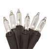 20 Clear Christmas Lights on a Brown Wire, UL Approved for Indoor Use, 5' of  Lighted Length, 6' of Total Length 20 Clear Christmas Lights on a Brown Wire, UL Approved for Indoor Use, 5' of  Lighted Length, 6' of Total Length
