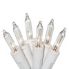 50 Clear Christmas Lights on a White Wire String, UL Approved for Indoor/Outdoor Use, 9' of Lighted Length, 11' of Total Length 50 Clear Christmas Lights on a White Wire String, UL Approved for Indoor/Outdoor Use, 9' of Lighted Length, 11' of Total Length