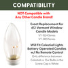 Ultra-Bright LED Window Candle Replacement Bulbs for 1524 Series and 2813 Series Candles, (VT-1935-R4-W, Pack of 4) Ultra-Bright LED Window Candle Replacement Bulbs for 1524 Series and 2813 Series Candles, (VT-1935-R4-W, Pack of 4)