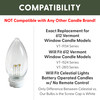 Plastic Shatterproof Ultra-Bright LED Window Candle Replacement Bulbs for 9134 Series Candle (VT-9222-4R-W, Pack of 4) Plastic Shatterproof Ultra-Bright LED Window Candle Replacement Bulbs for 9134 Series Candle (VT-9222-4R-W, Pack of 4)