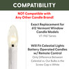 Programmable Ultra-Bright LED Window Candle Replacement Bulbs for 9167 Series Candle (VT-9227-4R-W, Pack of 4) Programmable Ultra-Bright LED Window Candle Replacement Bulbs for 9167 Series Candle (VT-9227-4R-W, Pack of 4)