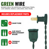 100 Multi Twinkle Lights on Green Wire, Indoor/Outdoor Use, Lighted Length of 20.6’, Total Length of 21.8’ (VT-00333)