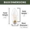 Ultra-Bright LED Window Candle Replacement Bulbs for 1524 Series and 2813 Series Candles, (VT-1935-R4-W, Pack of 4) Ultra-Bright LED Window Candle Replacement Bulbs for 1524 Series and 2813 Series Candles, (VT-1935-R4-W, Pack of 4)