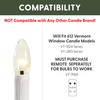 Programmable Ultra-Bright LED Window Candle Replacement Bulbs for 9167 Series Candle (VT-9227-4R-W, Pack of 4) Programmable Ultra-Bright LED Window Candle Replacement Bulbs for 9167 Series Candle (VT-9227-4R-W, Pack of 4)