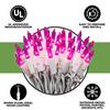 100 Pink Christmas Lights on a White Wire String, UL Approved for Indoor/Outdoor Use, 18' of Lighted Length, 20' of Total Length 100 Pink Christmas Lights on a White Wire String, UL Approved for Indoor/Outdoor Use, 18' of Lighted Length, 20' of Total Length