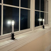 Slimline Ultra-Bright LED Window Candles, Battery Operated, Metal Base (VT-2813, Pack of 4)