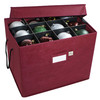 Christmas Ornament Storage Box with Adjustable Acid-Free Dividers, 3 Removable Trays with Handles, Holds 36 - 4 Inch Ornaments (17"L x 13"W x 13"H,  SB-10495-VT) Christmas Ornament Storage Box with Adjustable Acid-Free Dividers, 3 Removable Trays with Handles, Holds 36 - 4 Inch Ornaments (17"L x 13"W x 13"H,  SB-10495-VT)