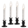 Slimline Ultra-Bright LED Window Candles, Battery Operated, Metal Base (VT-2813, Pack of 4)