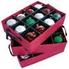 Christmas Ornament Storage Box with Adjustable Acid-Free Dividers, 3 Removable Trays with Handles, Holds 36 - 4 Inch Ornaments (17"L x 13"W x 13"H,  SB-10495-VT) Christmas Ornament Storage Box with Adjustable Acid-Free Dividers, 3 Removable Trays with Handles, Holds 36 - 4 Inch Ornaments (17"L x 13"W x 13"H,  SB-10495-VT)