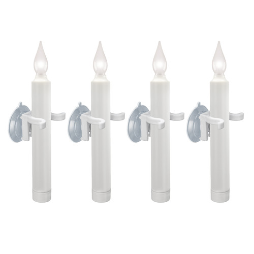 LED Battery Operated Suction Cup Window Candles with Timer, Bright Hot Spot, (VT-1506SC, Pack of 4) LED Battery Operated Suction Cup Window Candles with Timer, Bright Hot Spot, (VT-1506SC, Pack of 4)