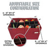 Nutcracker and Figurine Storage Box with Adjustable Dividers, 17” H x 26” L x 13.5” D (SB-40062-VT)