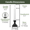 Battery Operated LED Window Candles with Bright Hot Spot, Automatic Timer (VT-1506, Pack of 4) Battery Operated LED Window Candles with Bright Hot Spot, Automatic Timer (VT-1506, Pack of 4)