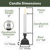 Battery Operated LED Window Candles with Sensor and 8 Hour Timer, Warm White Flame (VT-1620-4, Pack of 4 Battery Operated LED Window Candles with Sensor and 8 Hour Timer, Warm White Flame (VT-1620-4, Pack of 4