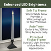 Battery Operated LED Window Candles with Timer (6 on/18 Off), Patented Warm White Dual LED Flicker Flame (VT-1660-4, Pack of 4) Battery Operated LED Window Candles with Timer (6 on/18 Off), Patented Warm White Dual LED Flicker Flame (VT-1660-4, Pack of 4)