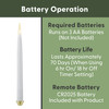 Battery Operated LED Taper Candles with Remote Control, Gripper Base, 11.75” Tall (VT-R1661-4, Pack of 4) Battery Operated LED Taper Candles with Remote Control, Gripper Base, 11.75” Tall (VT-R1661-4, Pack of 4)