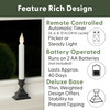 LED Battery Operated Window Candles with Timer, Remote Control, Bright Hot Spot, Flicker or Steady On (VT-R1506, Pack of 4) LED Battery Operated Window Candles with Timer, Remote Control, Bright Hot Spot, Flicker or Steady On (VT-R1506, Pack of 4)
